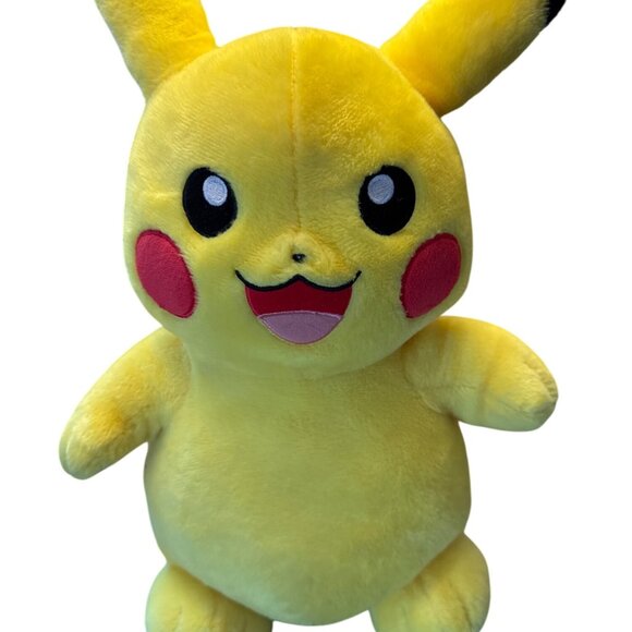 Pokemon Pikachu Plush Toy 12" Yellow Soft Stuffed Animal Collectible Doll - Picture 1 of 2